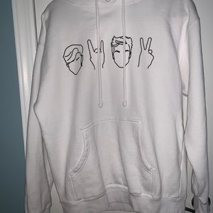 Dolan Twins White Hoodie Merchandise